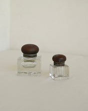 Load image into Gallery viewer, Cut Glass Inkwell Pair