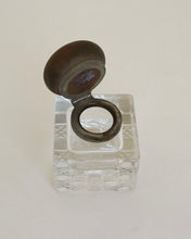 Load image into Gallery viewer, Cut Glass Inkwell Pair