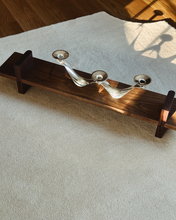 Load image into Gallery viewer, Silver Plated Wave Candle Holder