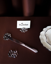 Load image into Gallery viewer, Sculptural Name Card Holder & Knife Rest Set