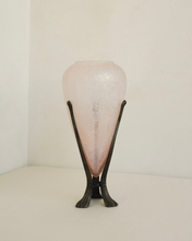Load image into Gallery viewer, Frosted Pink Glass Vase