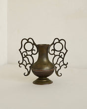 Load image into Gallery viewer, Scrolled Brass Vase