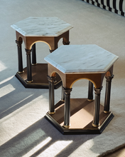 Load image into Gallery viewer, Neoclassical Marble Side Table Set