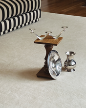 Load image into Gallery viewer, Silver Plated Floral Platter