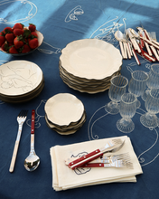 Load image into Gallery viewer, Bistro Cream & Red Flatware Set