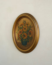 Load image into Gallery viewer, Oval Floral Painting II