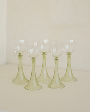 Load image into Gallery viewer, Green Stem Decanter Set