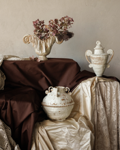 Load image into Gallery viewer, Wonky Cream Beaded Urn