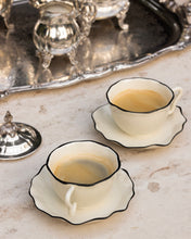 Load image into Gallery viewer, Ribbon Teacup and Saucer