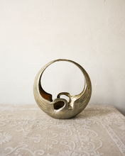 Load image into Gallery viewer, Brass Crane Planter Basket