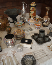 Load image into Gallery viewer, Silver-Mounted Glass Decanter