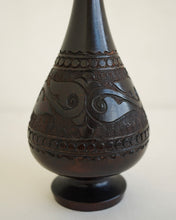 Load image into Gallery viewer, Carved Wood Bud Vase