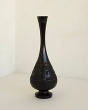 Load image into Gallery viewer, Carved Wood Bud Vase