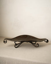 Load image into Gallery viewer, Leaf-Glazed Metal Console Bowl