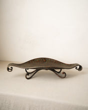 Load image into Gallery viewer, Leaf-Glazed Metal Console Bowl