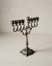Load image into Gallery viewer, Silver Plate Scrollwork Menorah