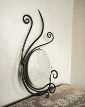 Load image into Gallery viewer, Art Nouveau Wrought Iron Mirror