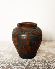 Load image into Gallery viewer, Redware Stenciled Vase