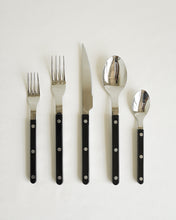 Load image into Gallery viewer, Bistro Black Flatware Set