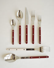 Load image into Gallery viewer, Bistro Burgundy Flatware Set