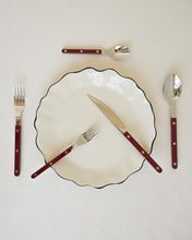Load image into Gallery viewer, Bistro Burgundy Flatware Set