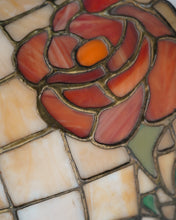 Load image into Gallery viewer, Rose Stained Glass Lamp