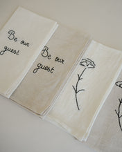 Load image into Gallery viewer, Carnation Embroidered Napkin