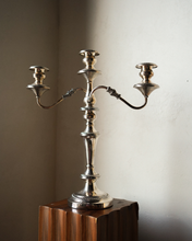 Load image into Gallery viewer, Ornate Silver Plate Candelabra