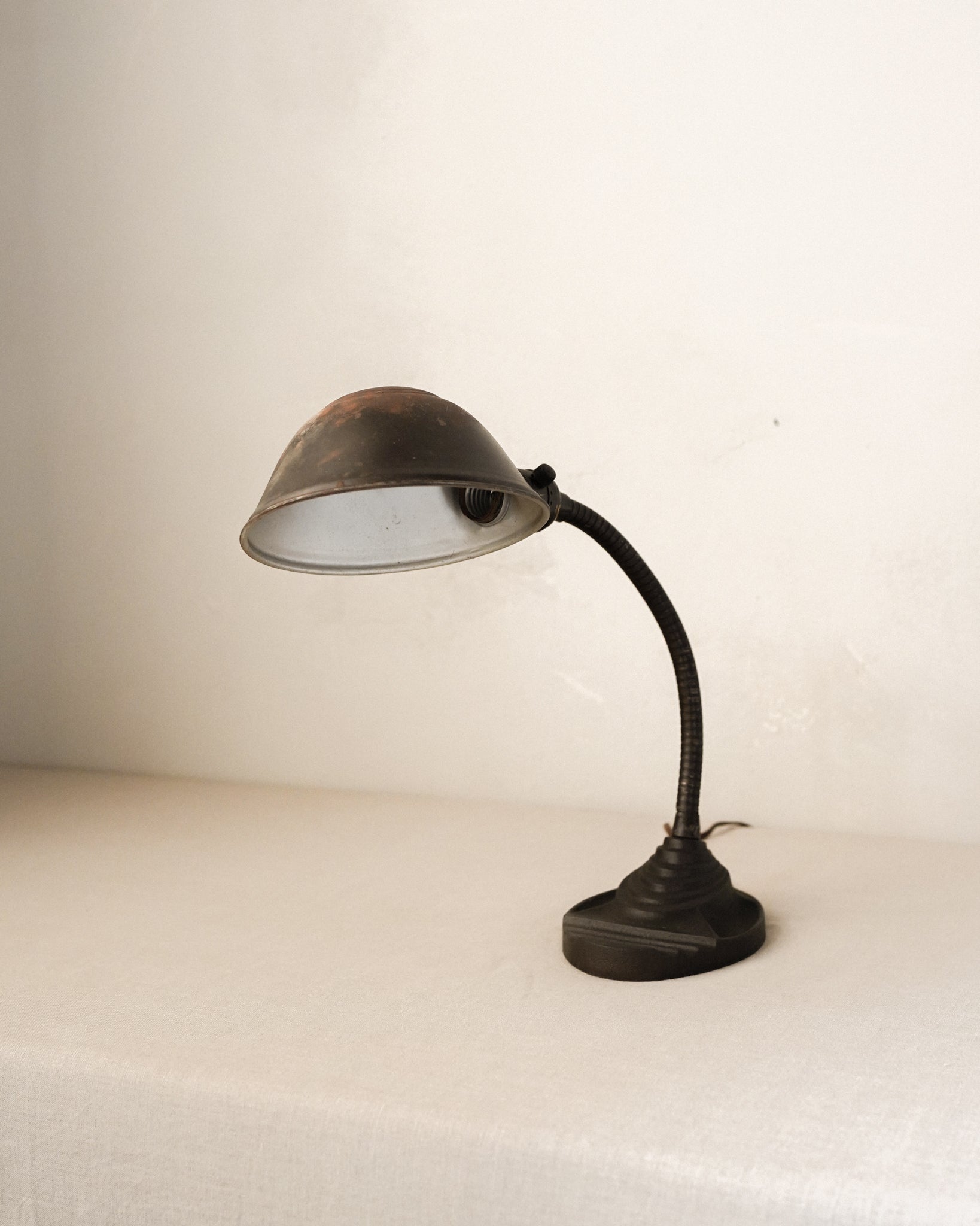 Cast Iron Gooseneck Desk Lamp
