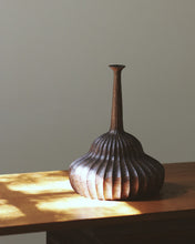 Load image into Gallery viewer, Grooved Walnut Vessel