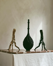 Load image into Gallery viewer, Candlestick in Polished Bronze by Fakasaka with other sculptures