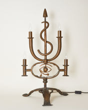 Load image into Gallery viewer, Evil Eye Brass Lamp
