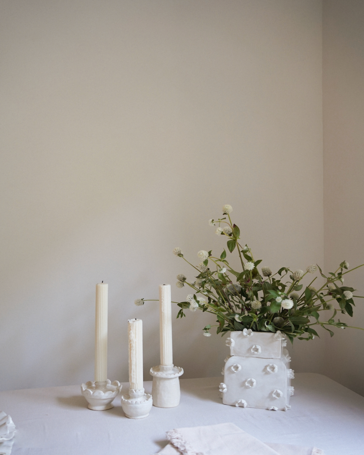 Flowered Square Vase
