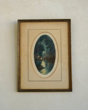 Load image into Gallery viewer, Oval Moonlit River Print
