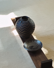 Load image into Gallery viewer, Studio Pottery Chevron Vase
