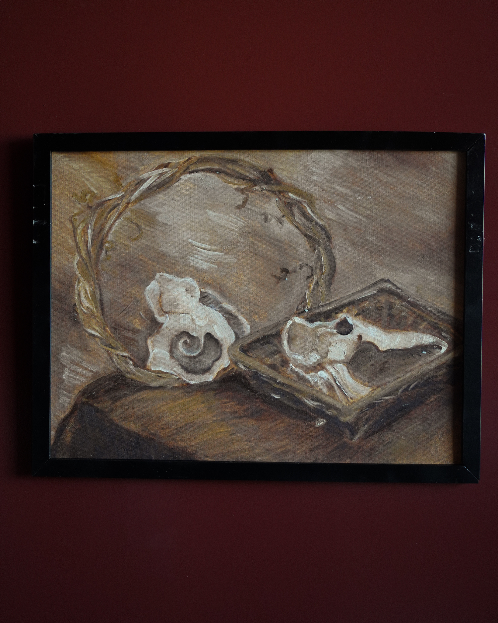 Umber Still Life Painting