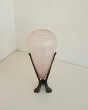 Load image into Gallery viewer, Frosted Pink Glass Vase
