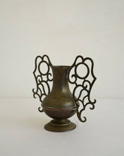 Load image into Gallery viewer, Scrolled Brass Vase
