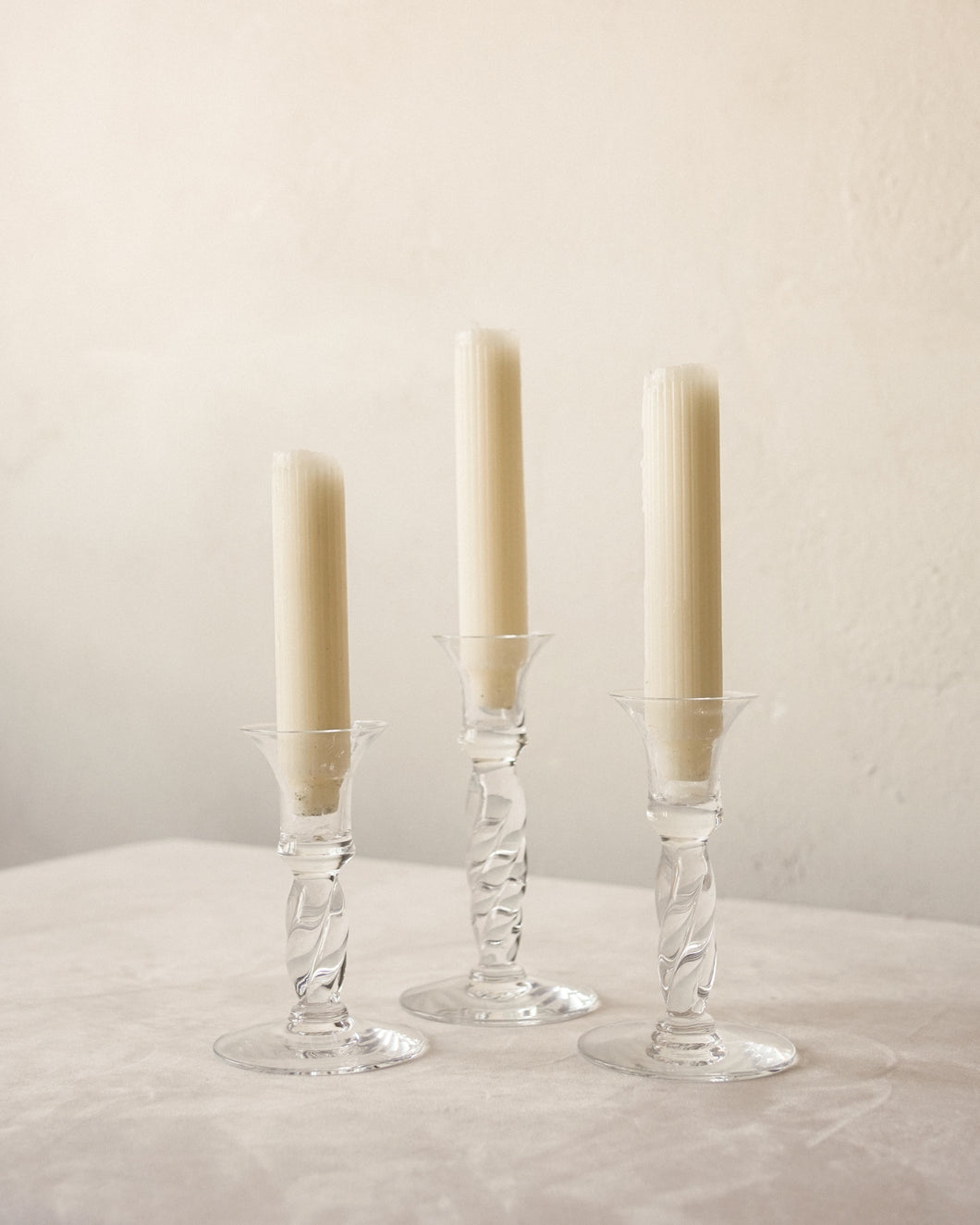 Twisted Vintage Candlestick Trio