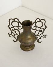 Load image into Gallery viewer, Scrolled Brass Vase
