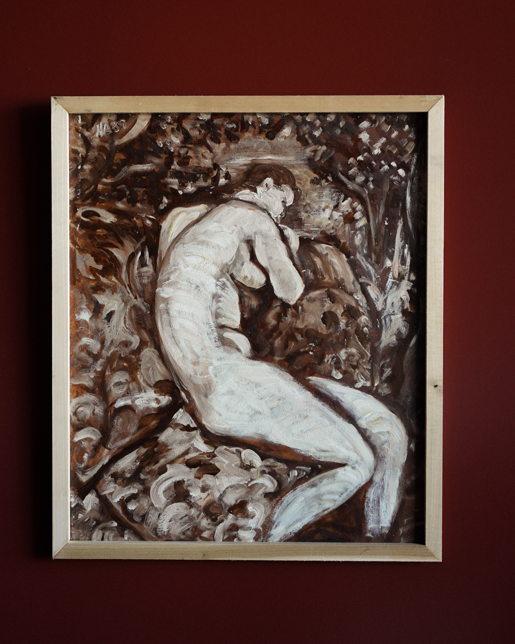 Figure in Foliage Painting