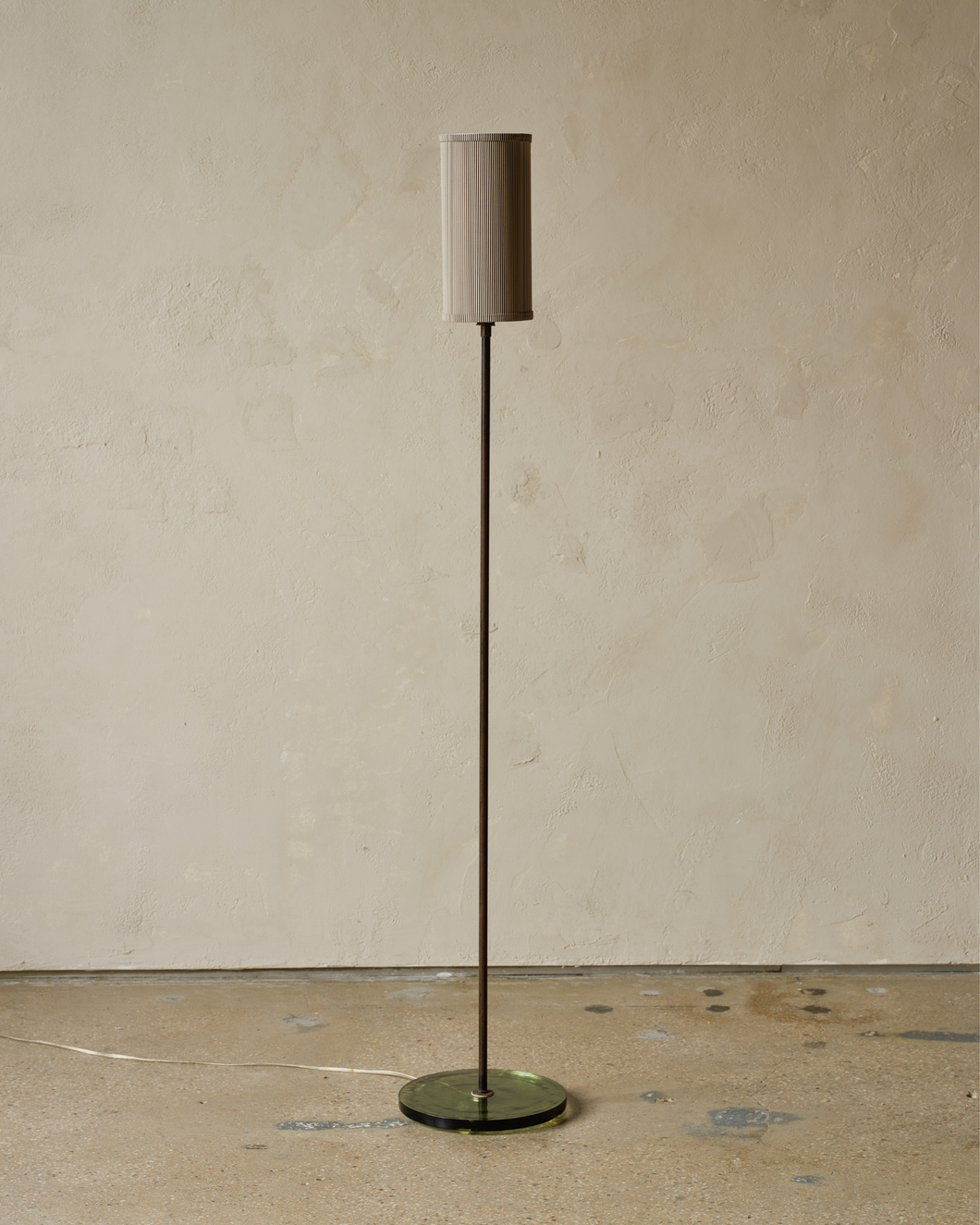 Cast Glass Deco Floor Lamp