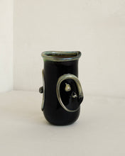 Load image into Gallery viewer, Black Art Glass Vase
