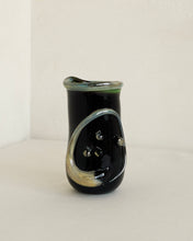 Load image into Gallery viewer, Black Art Glass Vase
