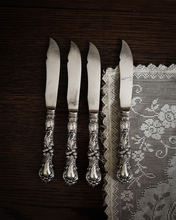 Load image into Gallery viewer, Ornate Silver Knife Set
