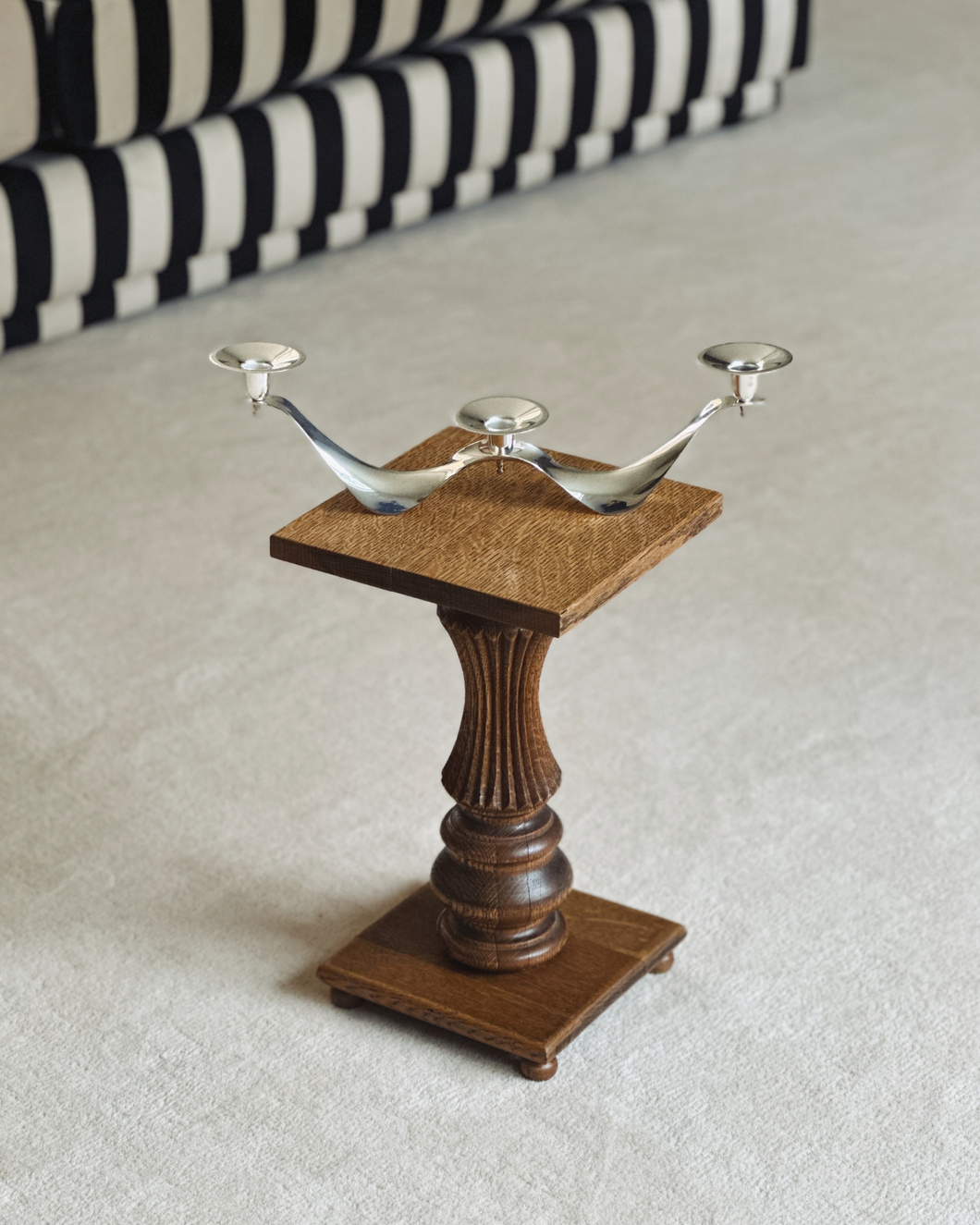 Silver Plated Wave Candle Holder