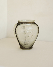Load image into Gallery viewer, Frosted Floral Glass Vase
