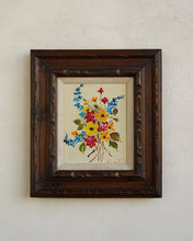 Load image into Gallery viewer, Wildflower Painting in Carved Frame

