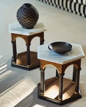 Load image into Gallery viewer, Studio Pottery Chevron Vase

