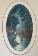 Load image into Gallery viewer, Oval Moonlit River Print
